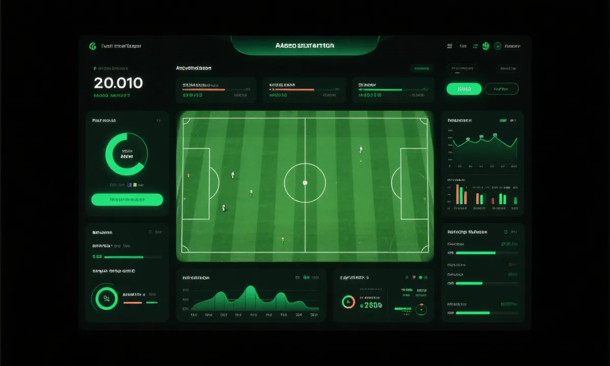 世界杯实时数据看板示意图